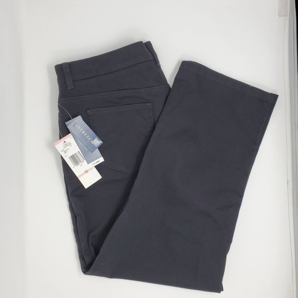 Jones New York Signature Stretch Cropped 5 Pocket Jeans (WP253)